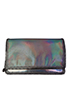 Falabella Holographic Clutch, front view
